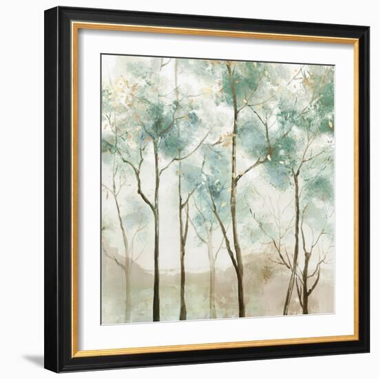 Sunny Green Forest-Allison Pearce-Framed Art Print