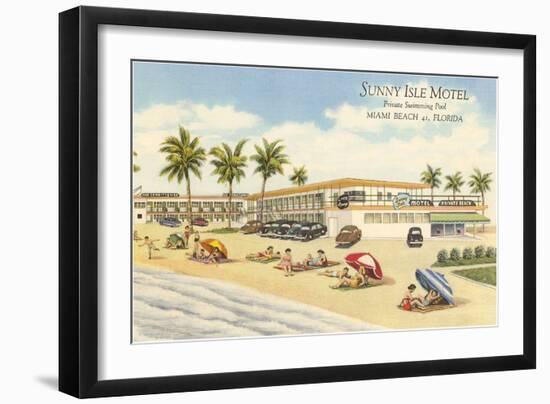 Sunny Isle Motel, Miami Beach, Florida-null-Framed Art Print