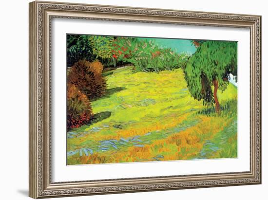 Sunny Lawn-Vincent van Gogh-Framed Art Print