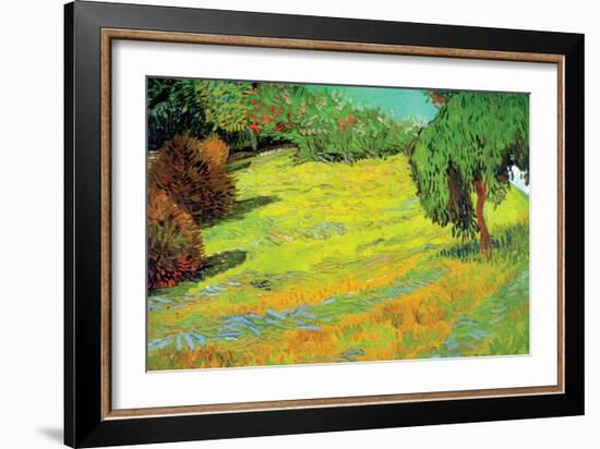 Sunny Lawn-Vincent van Gogh-Framed Art Print