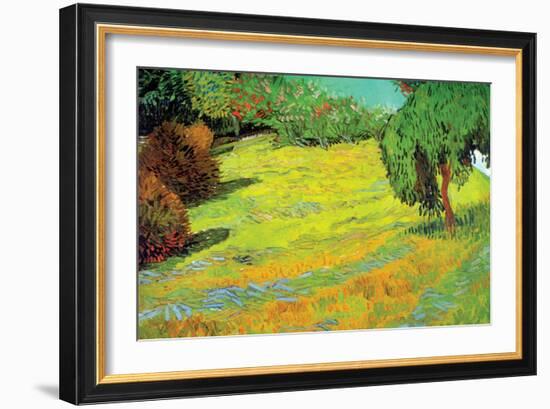 Sunny Lawn-Vincent van Gogh-Framed Art Print