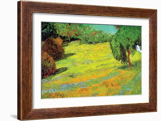 Sunny Lawn-Vincent van Gogh-Framed Art Print