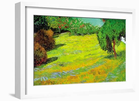 Sunny Lawn-Vincent van Gogh-Framed Art Print