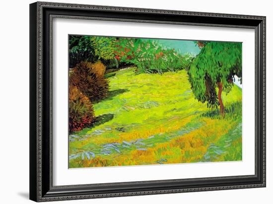 Sunny Lawn-Vincent van Gogh-Framed Art Print