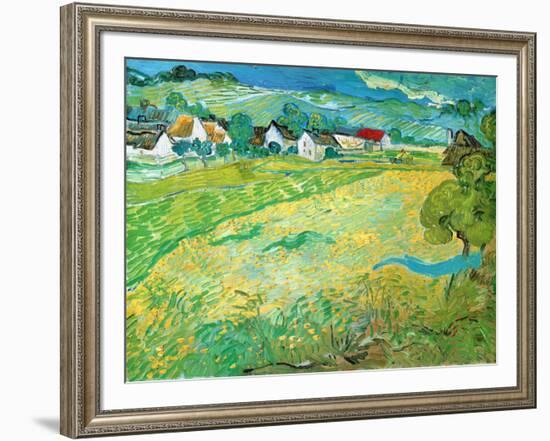 Sunny Meadow in Arles, c.1890-Vincent van Gogh-Framed Art Print