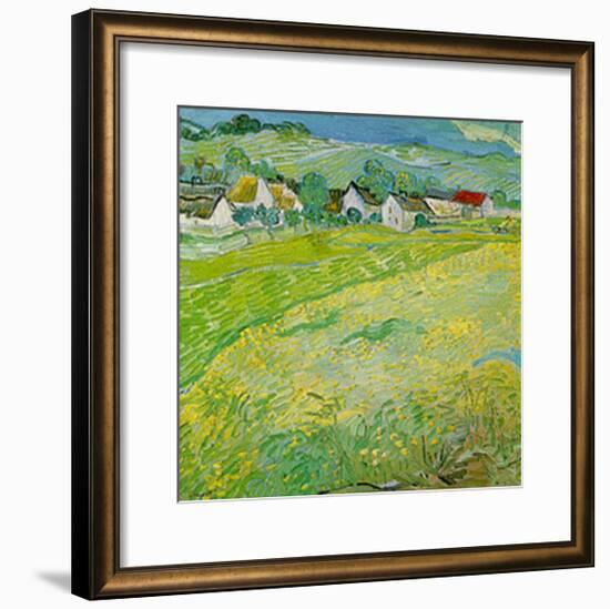 Sunny Meadow in Auvers-Vincent van Gogh-Framed Art Print