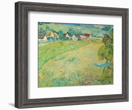 Sunny Meadow Near Auvers, 1890-Vincent van Gogh-Framed Giclee Print