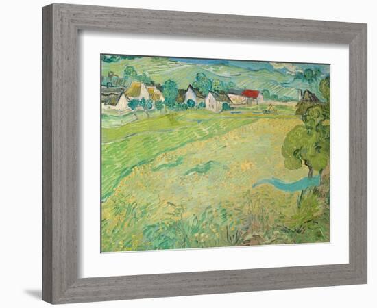 Sunny Meadow Near Auvers, 1890-Vincent van Gogh-Framed Giclee Print