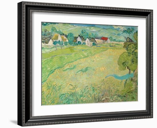 Sunny Meadow Near Auvers, 1890-Vincent van Gogh-Framed Giclee Print