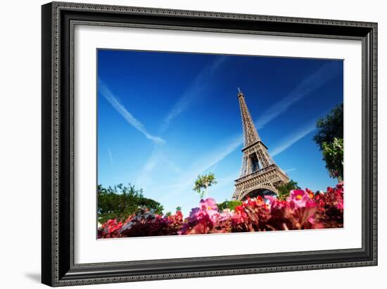 Sunny Morning and Eiffel Tower, Paris, France-Iakov Kalinin-Framed Photographic Print