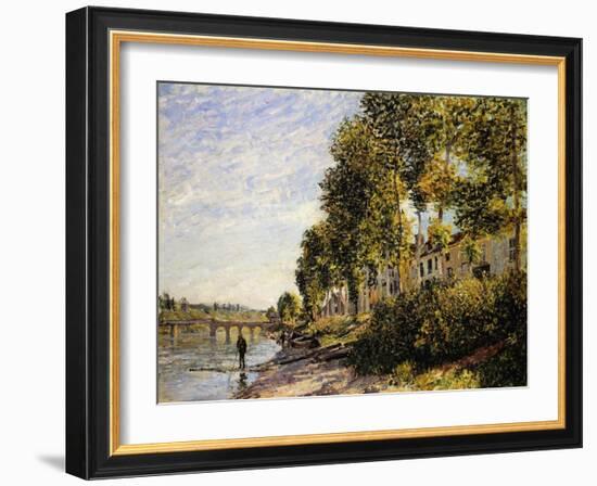 Sunny Morning at Saint Mammes-Alfred Sisley-Framed Giclee Print