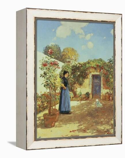 Sunny Morning, Villiers-Le-Bel-Childe Hassam-Framed Premier Image Canvas