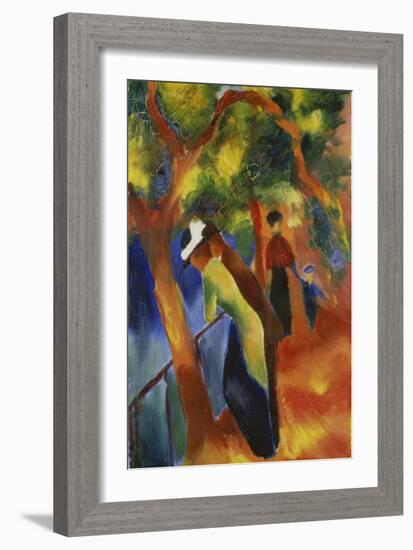 Sunny Path, 1913-August Macke-Framed Giclee Print