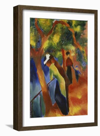 Sunny Path, 1913-August Macke-Framed Giclee Print