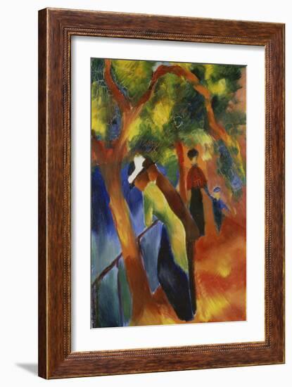 Sunny Path, 1913-August Macke-Framed Giclee Print