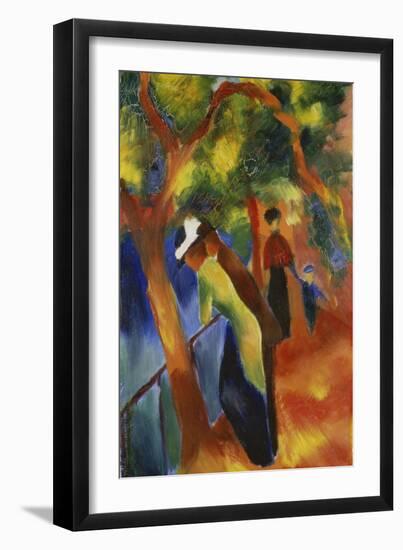 Sunny Path, 1913-August Macke-Framed Giclee Print