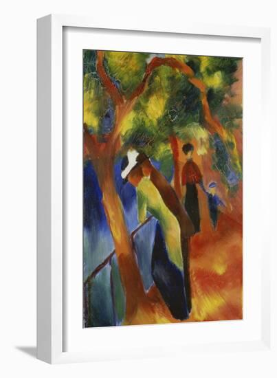 Sunny Path, 1913-August Macke-Framed Giclee Print