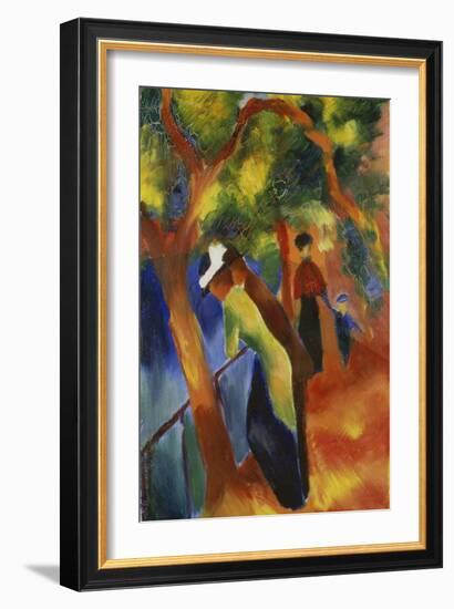 Sunny Path, 1913-August Macke-Framed Giclee Print