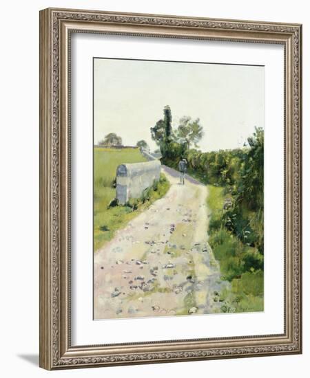 Sunny Path, about 1890-Ferdinand Hodler-Framed Premium Giclee Print