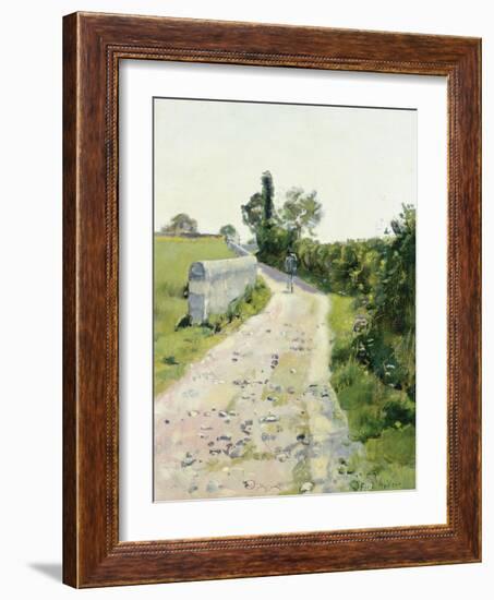 Sunny Path, about 1890-Ferdinand Hodler-Framed Premium Giclee Print