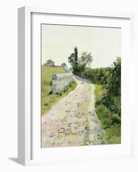 Sunny Path, about 1890-Ferdinand Hodler-Framed Premium Giclee Print