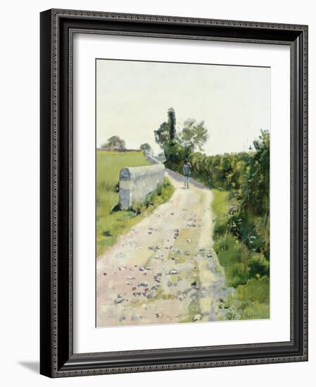 Sunny Path, about 1890-Ferdinand Hodler-Framed Premium Giclee Print