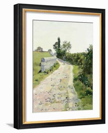 Sunny Path, about 1890-Ferdinand Hodler-Framed Premium Giclee Print