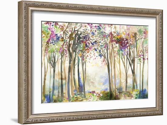 Sunny path II-Allison Pearce-Framed Art Print