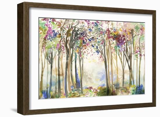 Sunny path II-Allison Pearce-Framed Art Print