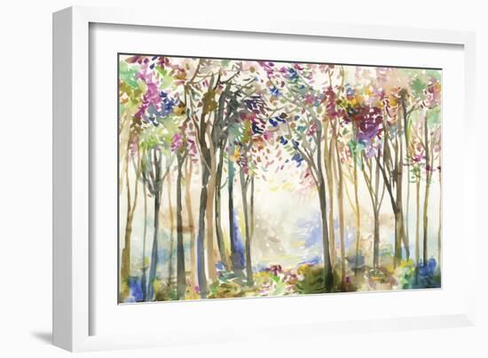 Sunny path II-Allison Pearce-Framed Art Print