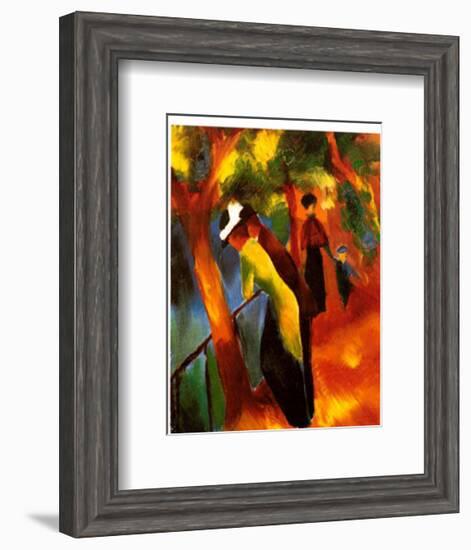 Sunny Road-Auguste Macke-Framed Art Print