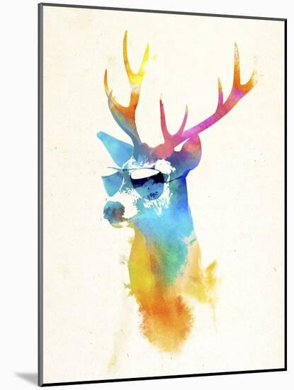 Sunny Stag-Robert Farkas-Mounted Giclee Print