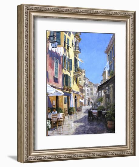 Sunny Street in Portofino-Michael Swanson-Framed Art Print