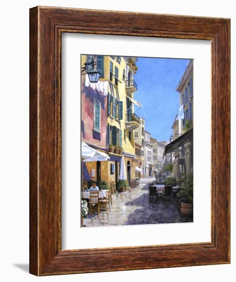 Sunny Street in Portofino-Michael Swanson-Framed Art Print