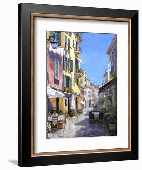 Sunny Street in Portofino-Michael Swanson-Framed Art Print