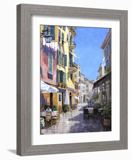 Sunny Street in Portofino-Michael Swanson-Framed Art Print