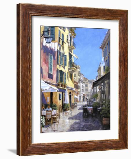 Sunny Street in Portofino-Michael Swanson-Framed Art Print
