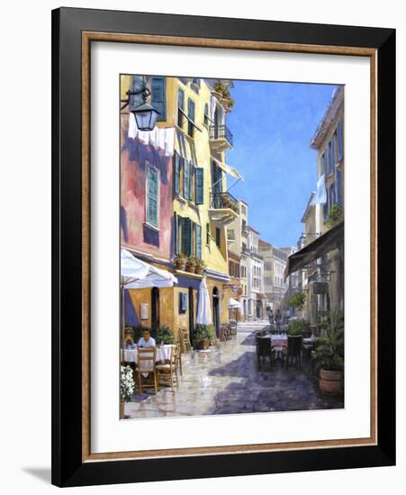 Sunny Street in Portofino-Michael Swanson-Framed Art Print