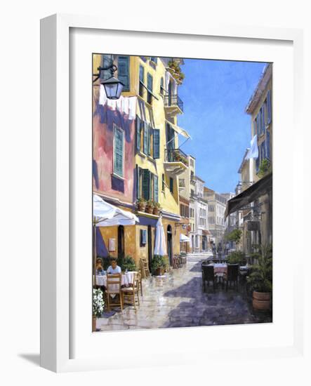 Sunny Street in Portofino-Michael Swanson-Framed Art Print