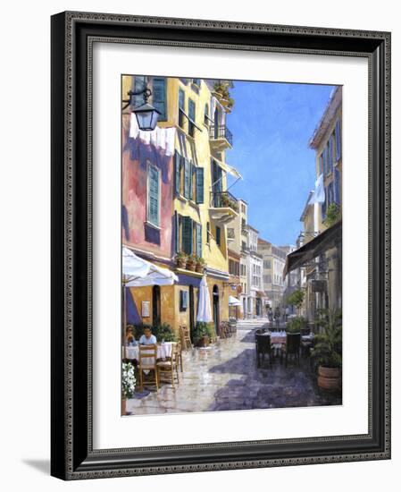 Sunny Street in Portofino-Michael Swanson-Framed Art Print