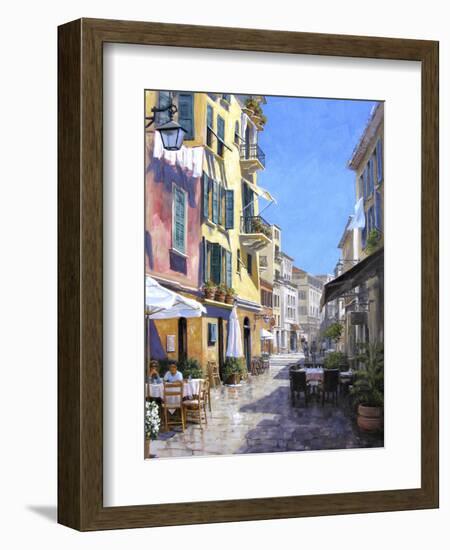 Sunny Street in Portofino-Michael Swanson-Framed Premium Giclee Print