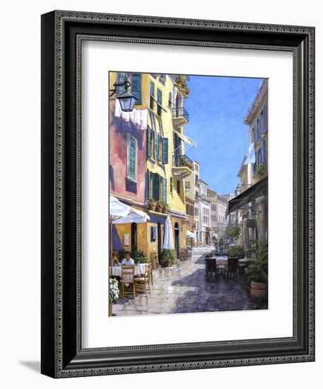 Sunny Street in Portofino-Michael Swanson-Framed Premium Giclee Print