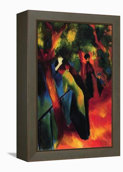 Sunny Way-Auguste Macke-Framed Stretched Canvas