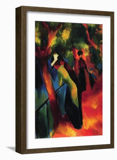 Sunny Way-Auguste Macke-Framed Art Print