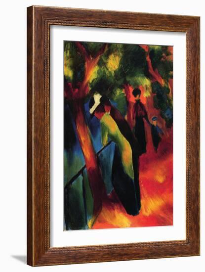 Sunny Way-Auguste Macke-Framed Art Print