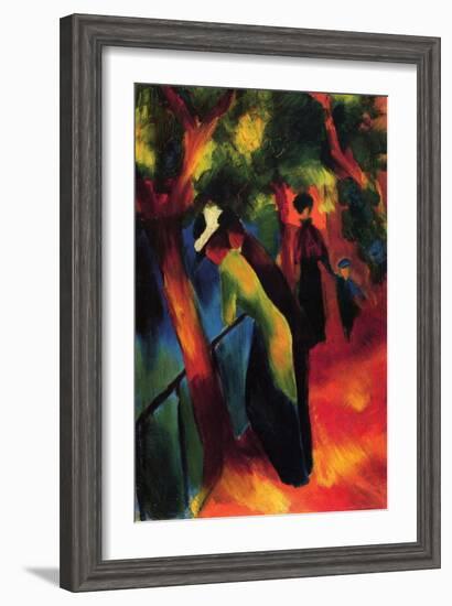 Sunny Way-Auguste Macke-Framed Art Print