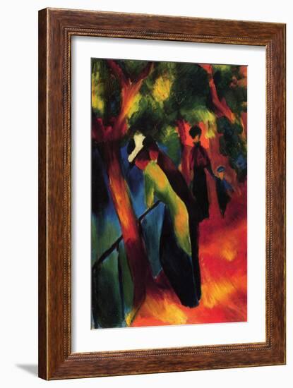 Sunny Way-Auguste Macke-Framed Art Print