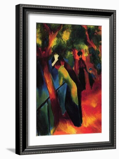 Sunny Way-Auguste Macke-Framed Art Print