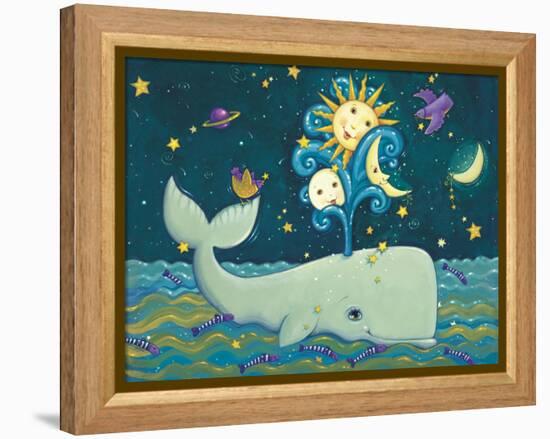 Sunny Whale-Viv Eisner-Framed Stretched Canvas