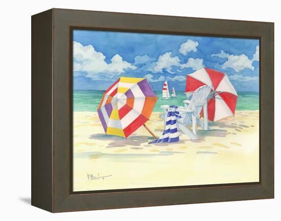 Sunnyside Beach-Paul Brent-Framed Stretched Canvas